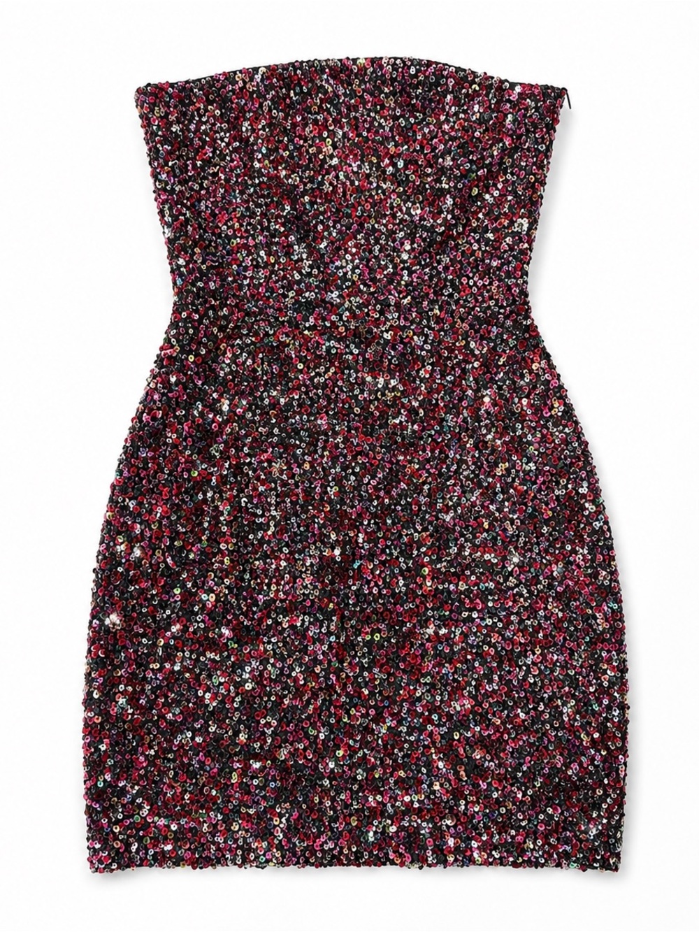 Retrofête Multicolor Sequin Strapless Mini Dress | Party Cocktail Glam Size 4